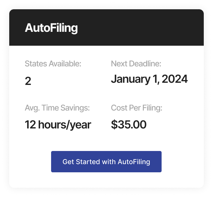 AutoFiling Sales Tax